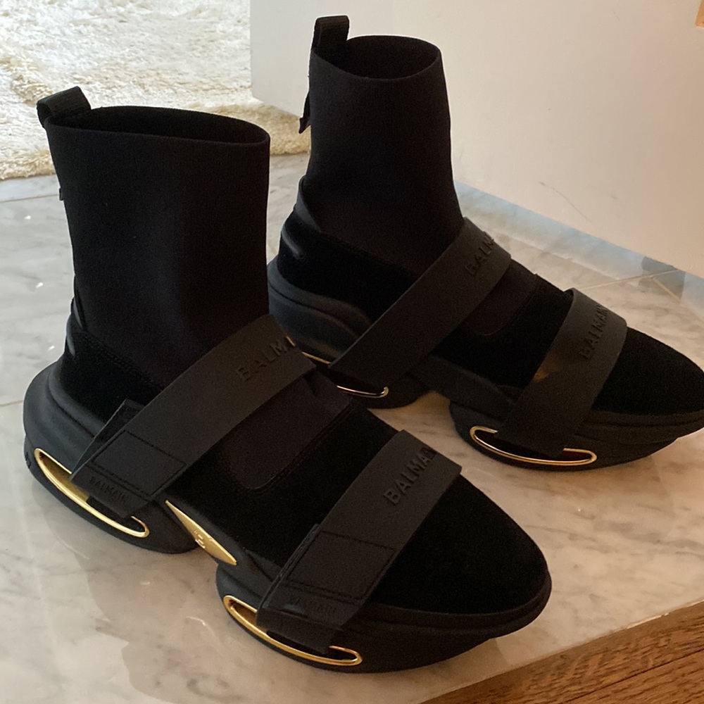 Balmain B-Bold High-Top Sneakers (NEVER WORN!!!)
